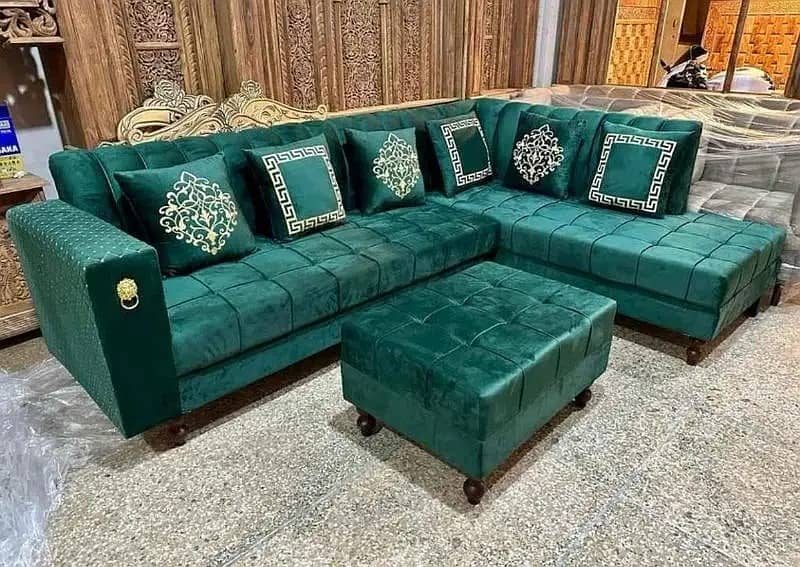 L shaped sofa set/sofa set/wooden sofa/poshish sofa/luxurious sofa 3