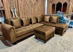 L shaped sofa set/sofa set/wooden sofa/poshish sofa/luxurious sofa 0