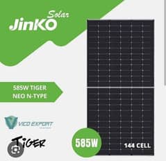 Jinko555/585 watts solar panels 100% original  0322 2945766 0