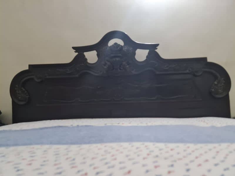 king size bed with mattress and sides 3