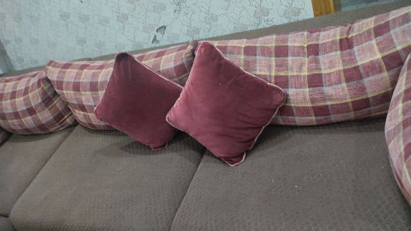 L shaped sofa for sale with cushions and covers 1
