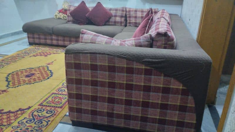 L shaped sofa for sale with cushions and covers 2