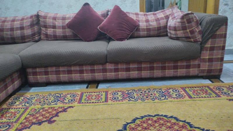 L shaped sofa for sale with cushions and covers 4