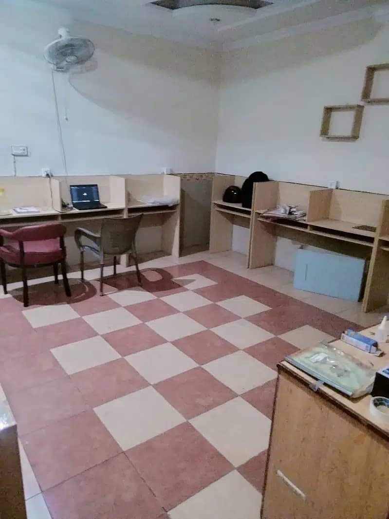 Silent Offices are available unfurnished/furnished  from PkR 24000/ 1
