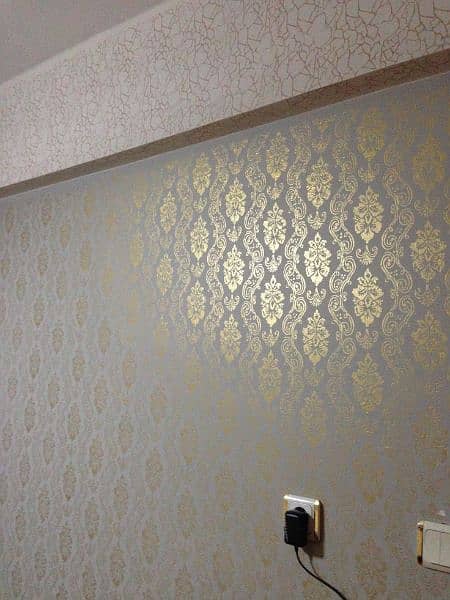 Wallpaper and wall picture/Wooden flooring/false Ceiling/POP Ceiling 13