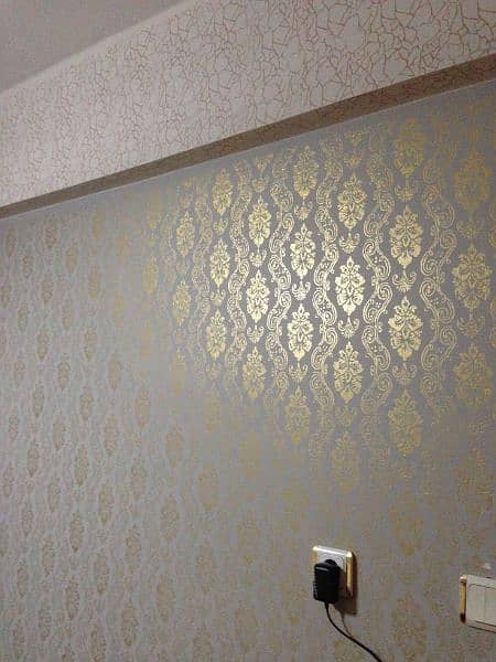 Wallpaper and wall picture/Wooden flooring/false Ceiling/POP Ceiling 8