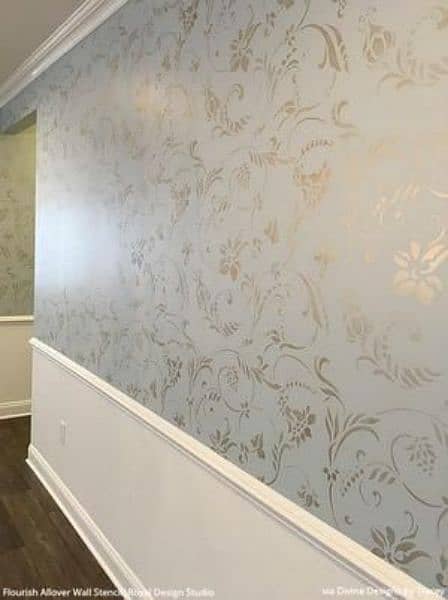 Wallpaper and wall picture/Wooden flooring/false Ceiling/POP Ceiling 9