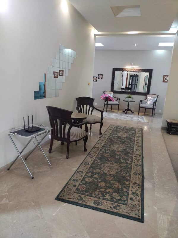 ONLY FOR SHORT TERM FULLY FURNISHED 2 KANAL HOUSE. 7