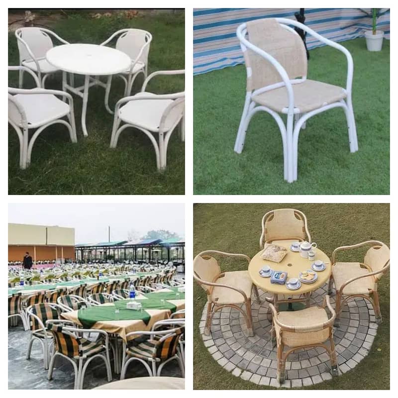 Garden chairs Garden Table | Rattan Furniture - Terrace Lawn Sofa set 2