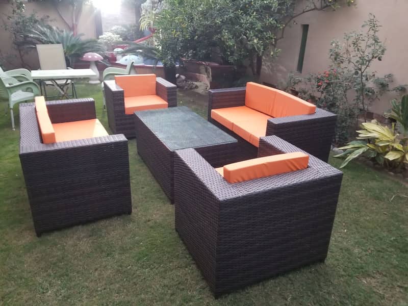 Garden chairs Garden Table | Rattan Furniture - Terrace Lawn Sofa set 11
