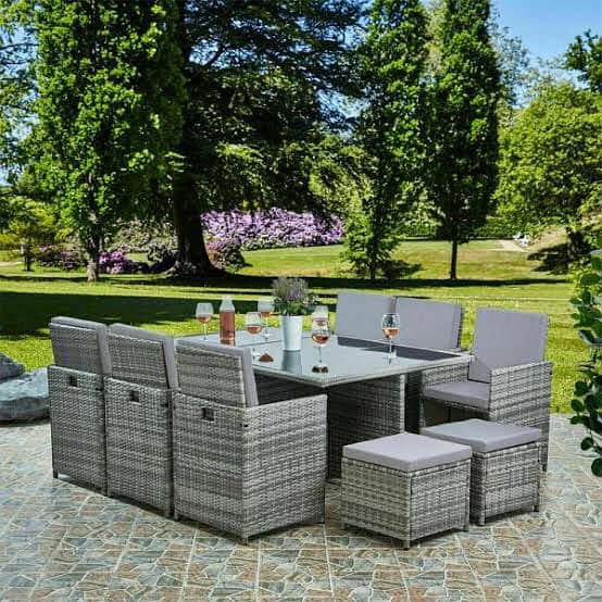 Garden chairs Garden Table | Rattan Furniture - Terrace Lawn Sofa set 12