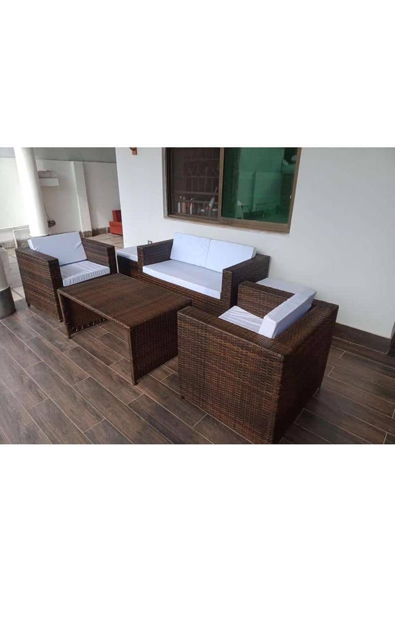 Garden chairs Garden Table | Rattan Furniture - Terrace Lawn Sofa set 13