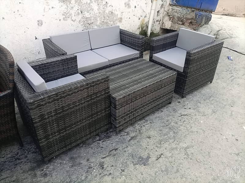 Garden chairs Garden Table | Rattan Furniture - Terrace Lawn Sofa set 18
