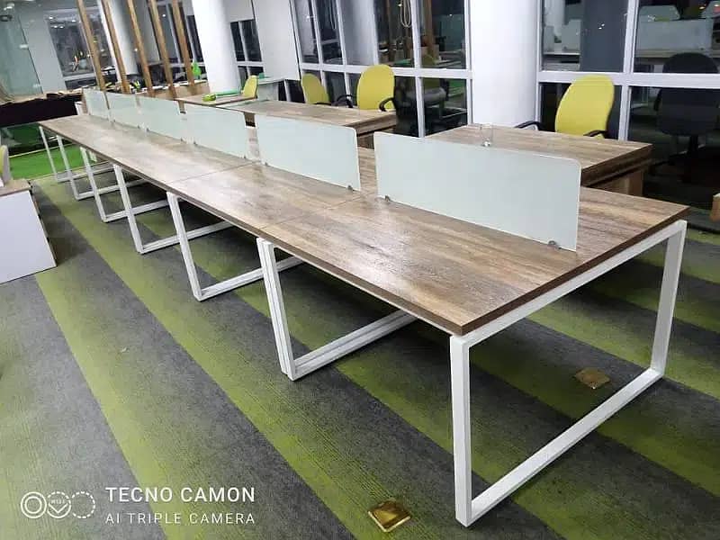 Workstaions , Co workspace Table & Chairs Complete Setup,meeting table 11