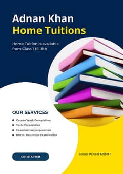 Home Tuition Available 03338205081