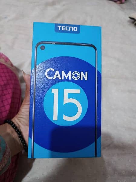 Tecno Camon 15 with box 10