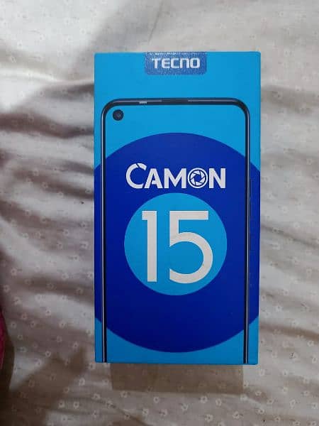 Tecno Camon 15 with box 11