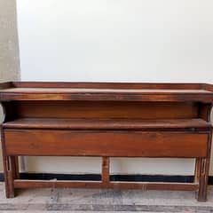 Wooden Bed & Dressing table for Sale