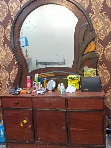 Wooden Bed & Dressing table for Sale 5
