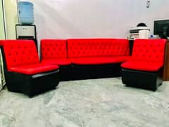 Sofa Set 6,7 Seater Fabric Solid Keeker Wood Structure