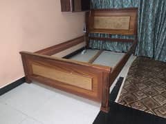 wooden bed for sale good condition