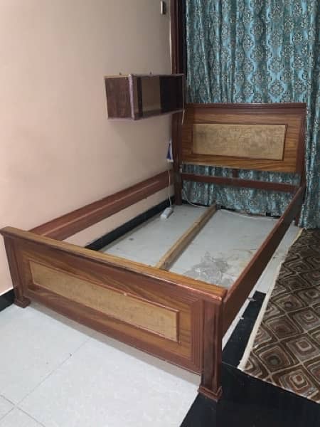 wooden bed for sale good condition 1