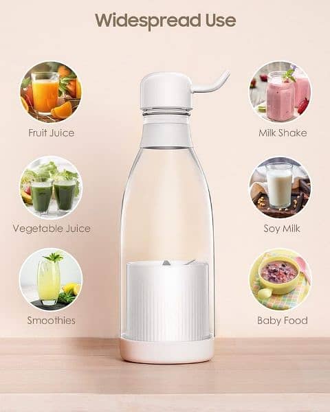 Portable USB Mini Electric Juicer Mixer. Free home delivery. 4