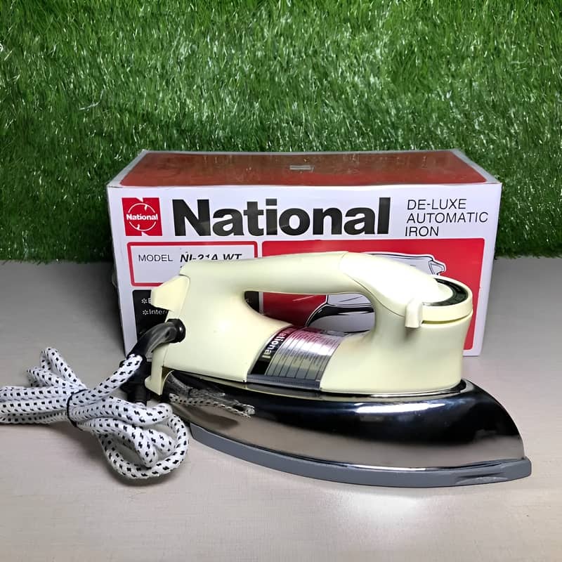 national iron 1000W Heavy Duty Deluxe Automatic Iron With Non-Stick Co 5