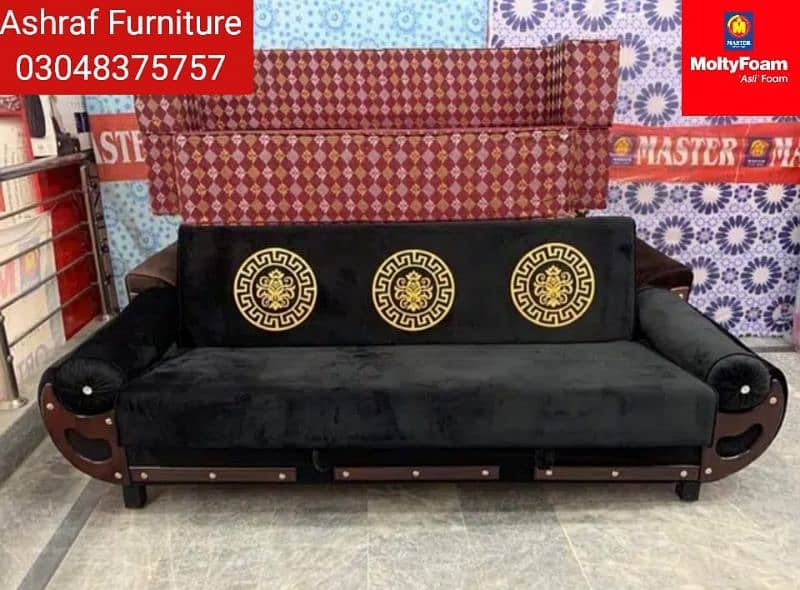 Molty| Sofa Combed|Chair set |Stool| L Shape |Sofa|Double Sofa Cum bed 2