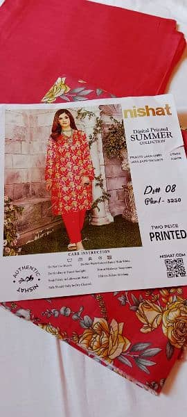 *SHAHSAWAR LUXURY LAWN BY NISHAT* Printed 2pc  Collection 4