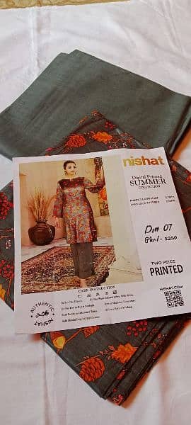 *SHAHSAWAR LUXURY LAWN BY NISHAT* Printed 2pc  Collection 7