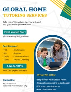 Global Home Tutoring Services in Sheikhupura