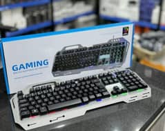 Gaming Rgb Backlit Keyboard With Mobile Holder