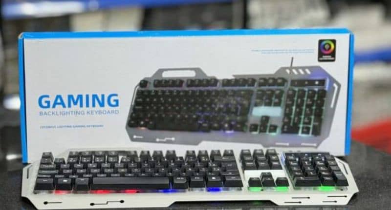 Gaming Rgb Backlit Keyboard With Mobile Holder 1