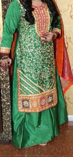 Bridal medium mehndi dress for sale