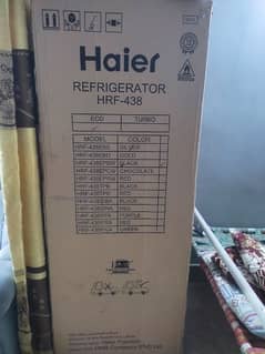 Haier Refrigerator HRF438EPBW Black Glass Door 18" CB 0