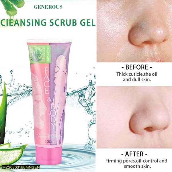 Skin Brightening and cleansing scrub gel 1