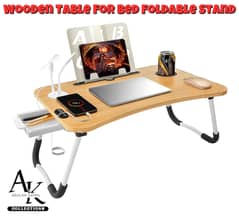 Wooden Table For Gaming Laptop, Study and Foldable Stand!!