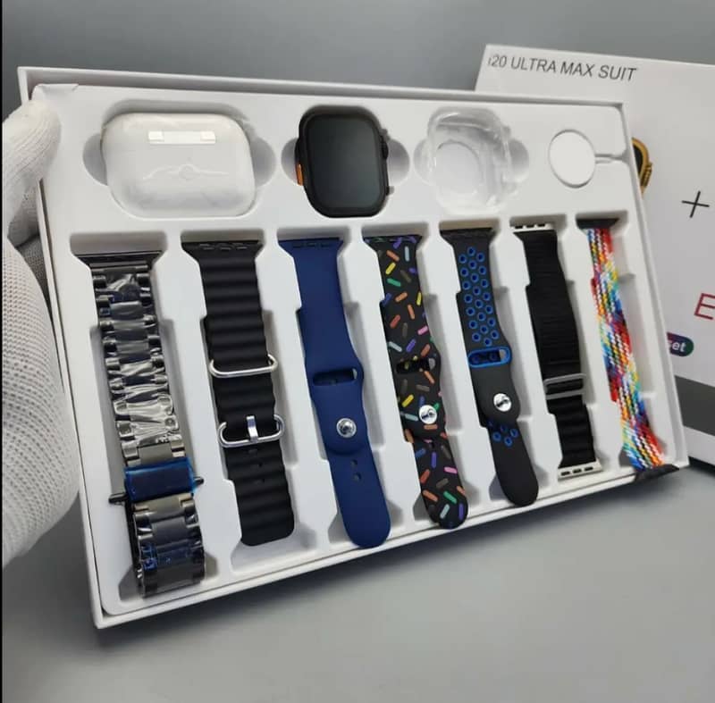I20 Ultra Max Suit 10 IN 1 Set I30 Pro Max Suit Smart Watch 7+4 I20 Ul 4