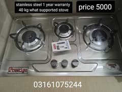 New stove manual 1 year warranty stainless steel 0