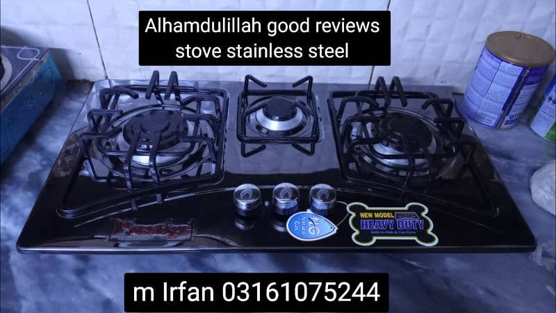 New stove manual 1 year warranty stainless steel 1