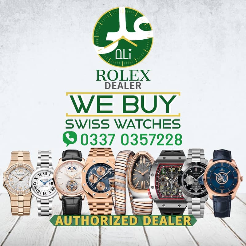 AUTHORIZED BUYER ROLEX OMEGA CARTIER CHOPARD PIAGET RM IWC ZENITH VC 5