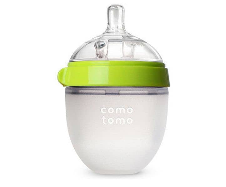 Baby Feeder (Natural Feel  Silicon Baby Bottle 150ml (Green) 1