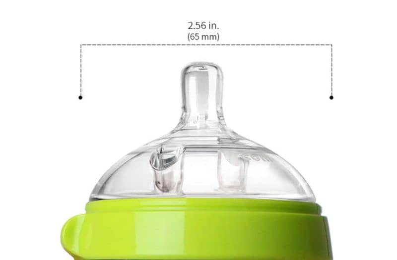 Baby Feeder (Natural Feel  Silicon Baby Bottle 150ml (Green) 3