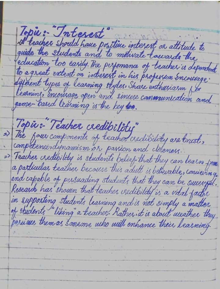 Hand Written Assignment Work 2