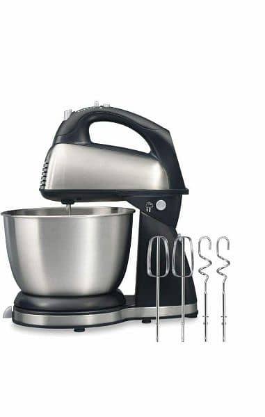 Bear 2in1 Classic Stand & Hand Mixer 5-Speed QuickBurst with Bowl Rest 1