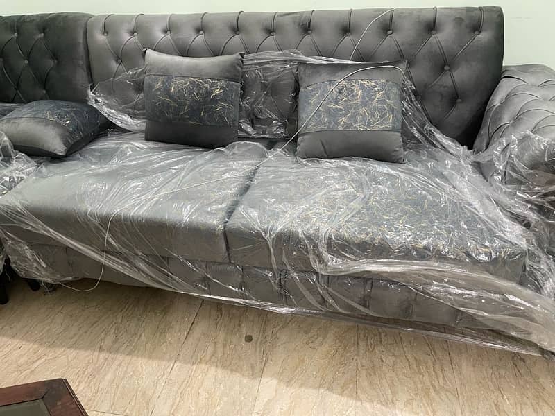 L shape 7 seater sofa new with 10 year warrenty 1
