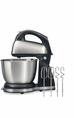 Bear 2in1 Classic Stand & Hand Mixer 5-Speed QuickBurst with Bowl Rest