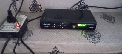 Dish Antena with TV channels BOX 0