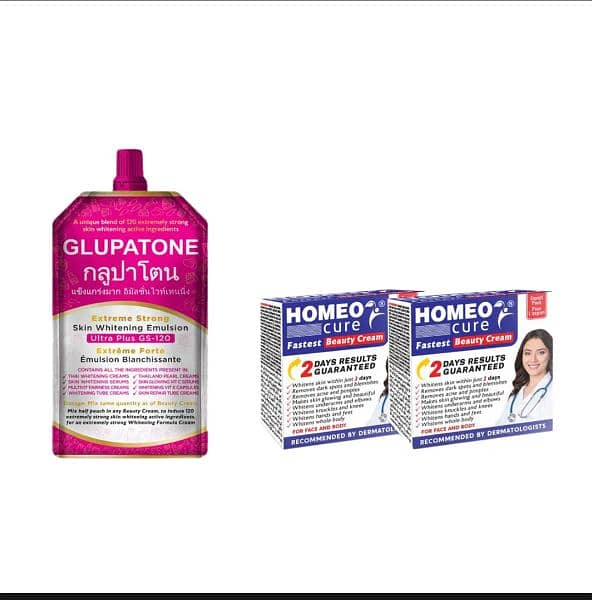 Glupatone and Homeo Cure Cream 1